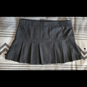Warehouse Grey Wool Skirt